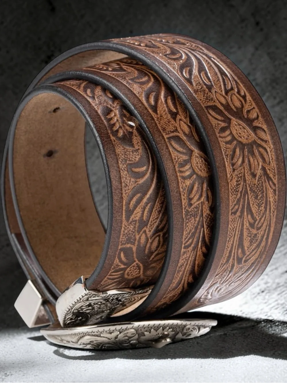 ANGUS STOKE   Genuine Buffalo Leather Belt NWOT   (Size 40-42 / 120cm)